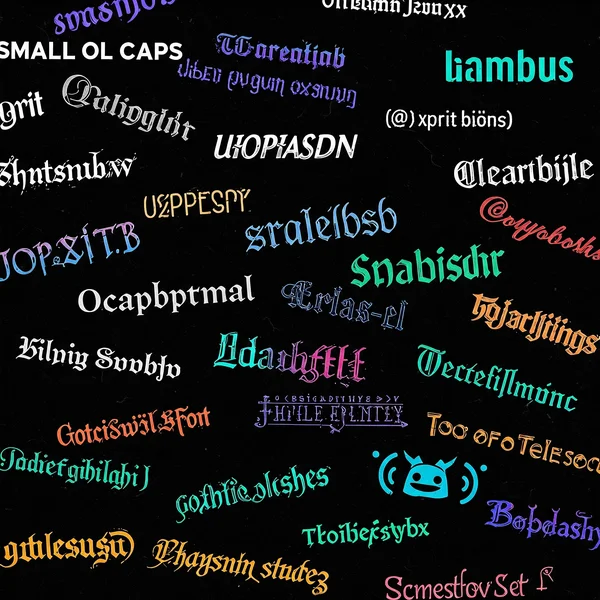 Showcasing complex text styles from discordfont generator