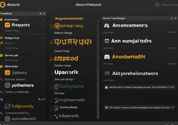Discord UI showing custom font usage in nicknames and channels.