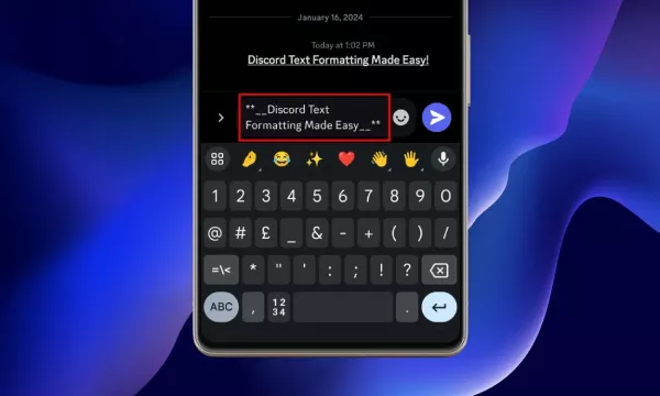 Text formatting on Discord mobile app